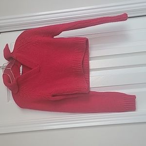 Zara knit cropped polo sweater size small